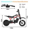 Moto elettrica per bambini - RCB - R9X PRO - 350W - Batteria 36V 5.2Ah - 3 velocità