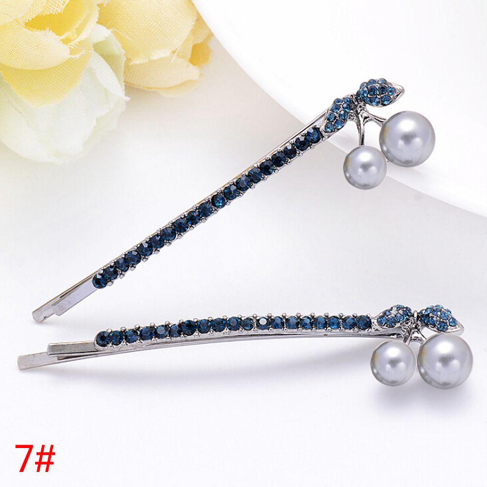 Flowers Shaped Women Girls Barrette Hairpin Bling Headwear Edge Clamp Crystal Rhinestone Hair Clip