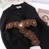 Brown Hollow Belts Zinc Zinc Alloy Waist Accessories Exaggerated Appearance Dress Decoration  Daily Wear