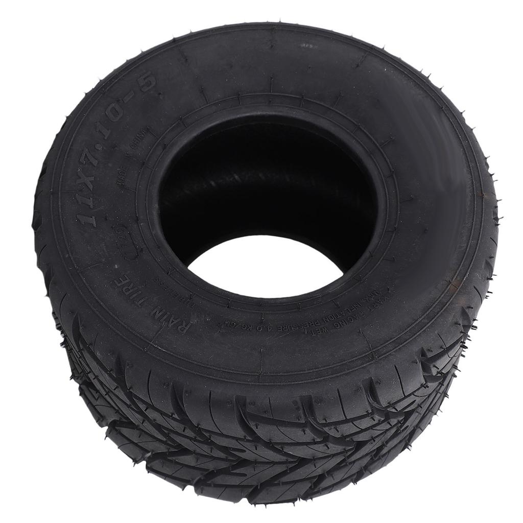 Go Kart Rear Wheel Tire Tubeless Rain Rubber for ATV UTV Quad Bike 11x7.10 5 5in Dia