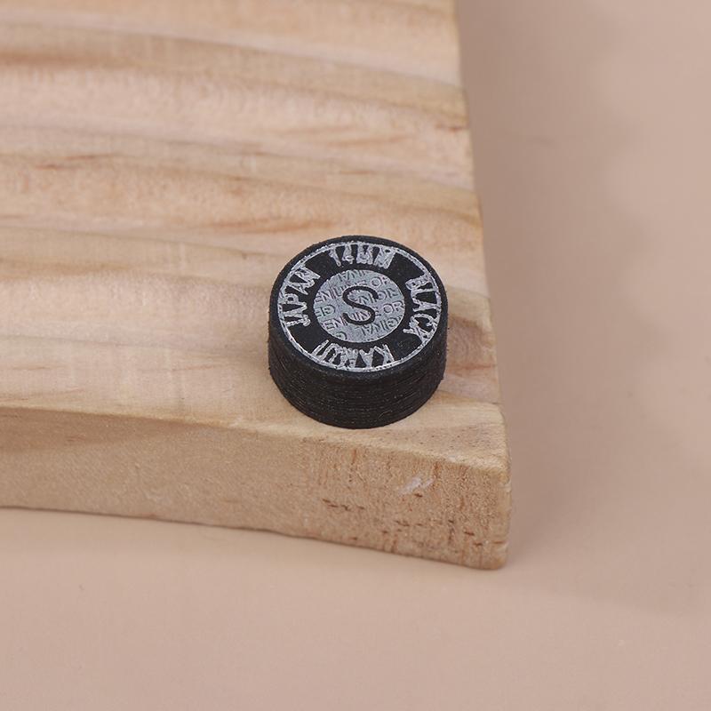 1 Pièce 14Mm Pointe de Queue Japonaise Qualité Billard Piscine Cuir Pointe de Queue Tête de Queue Neuf Boules Pointe de Queue Snooker Tête Dure Douce