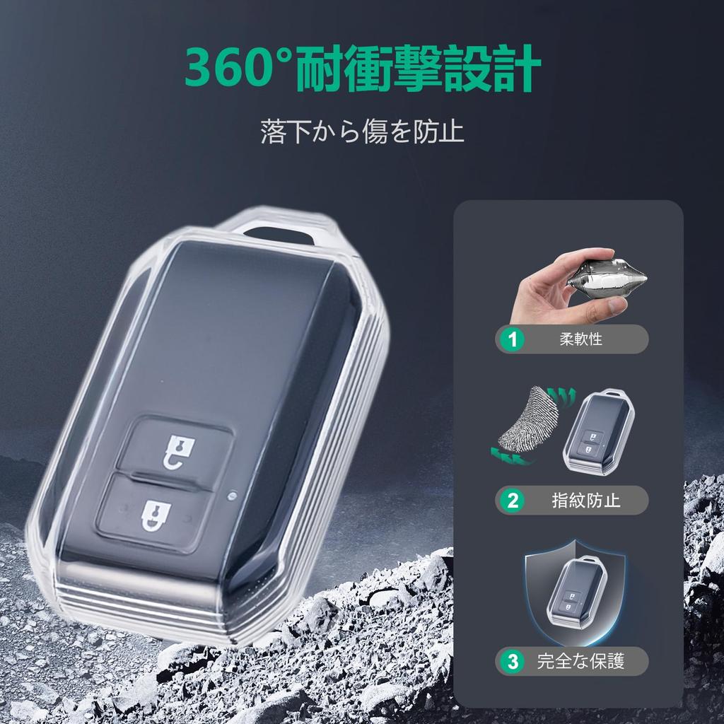 [Unhoke] New Spacia Custom Key Case, Clear, Flare Wagon, Key Cover, Transparent, Solio Solio