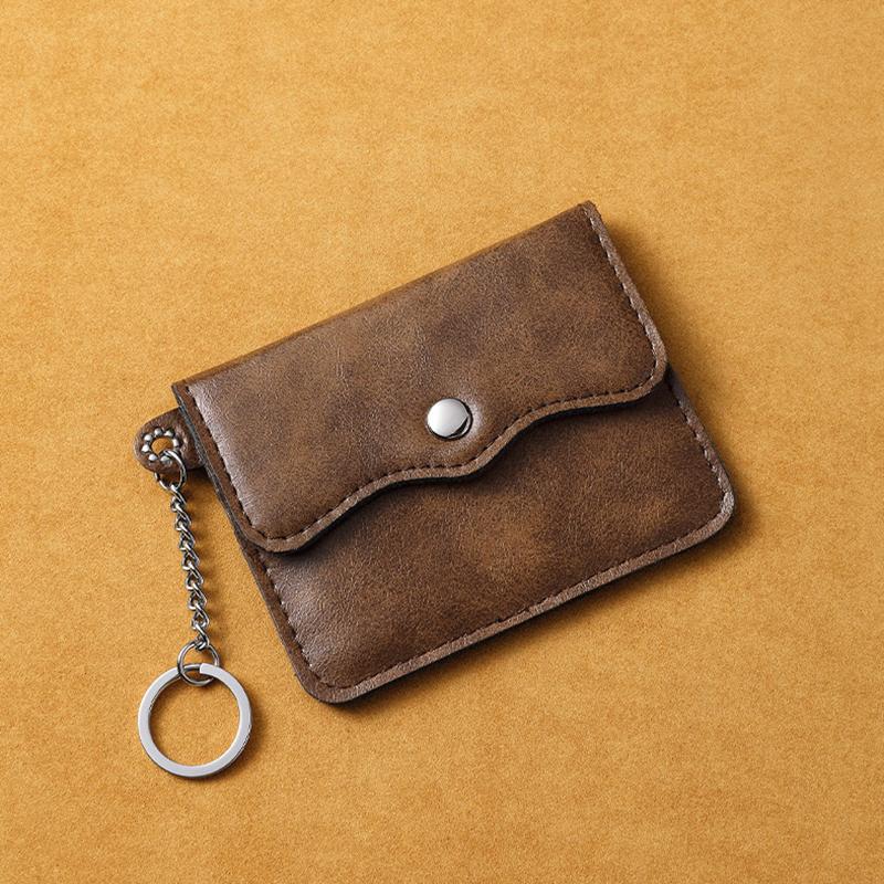 Portable Card Bag Cow Leather Men'S And Women'S Card Bag Coin Purse Slim Credit Card Id Holder Pocket Wallet For Men And Women