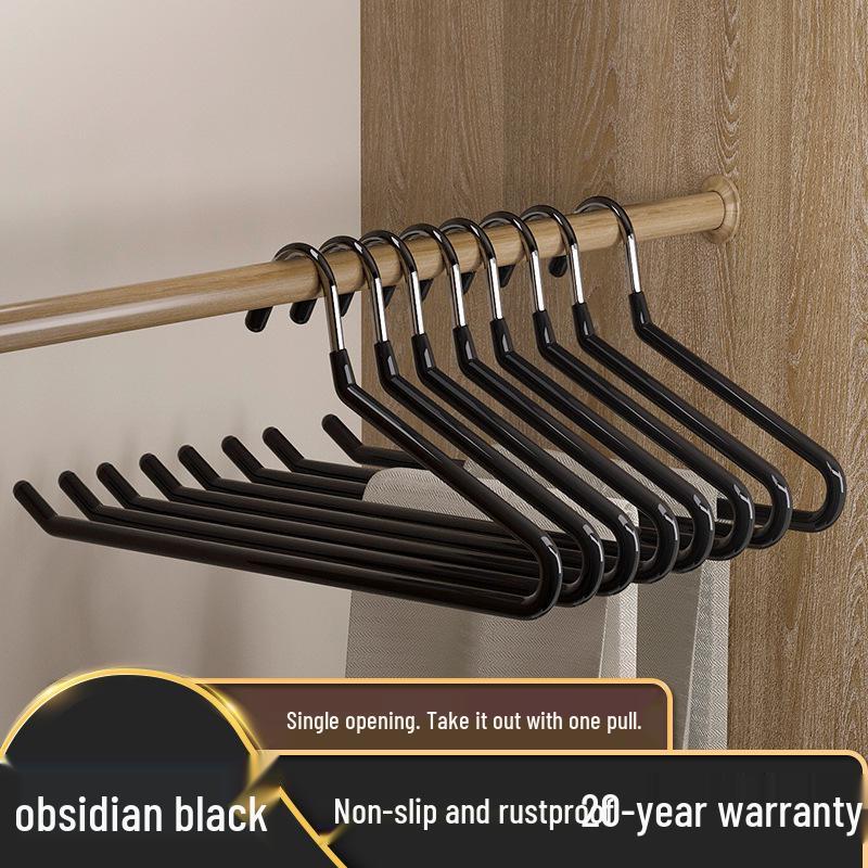 Swan-Shaped Non-Slip Rainbow Pants Hanger - Seamless Wardrobe Storage Clip