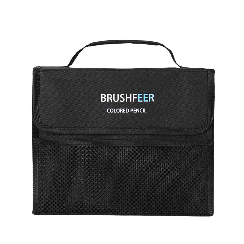 200 Holes Color Pencil Case Black Large Capacity Pencils Bag for Students Stationery Adult Artists and Colorists
