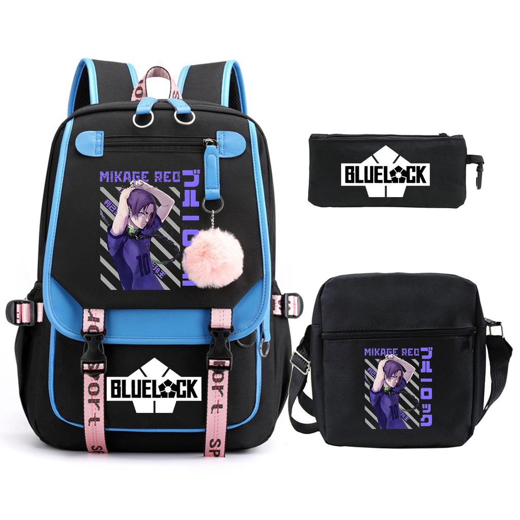 Peripheral Printing Children'S Backpack Set Leisure Student Schoolbag Pencil Bag Shoulder Bag