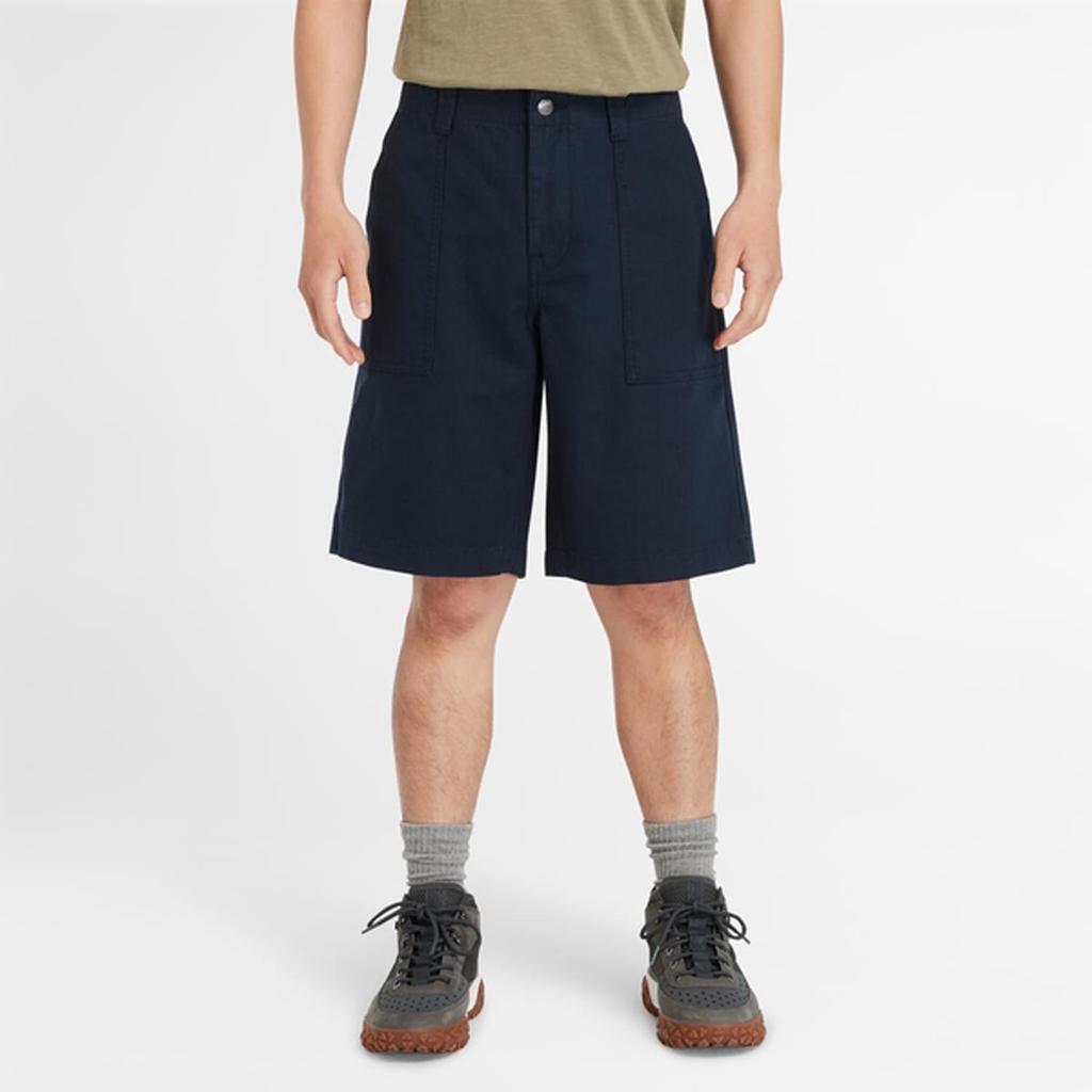 Timberland Men's Workwear Canvas Fatigue Shorts, Dark Sapphire, Size 34, TB0A5QBX4331