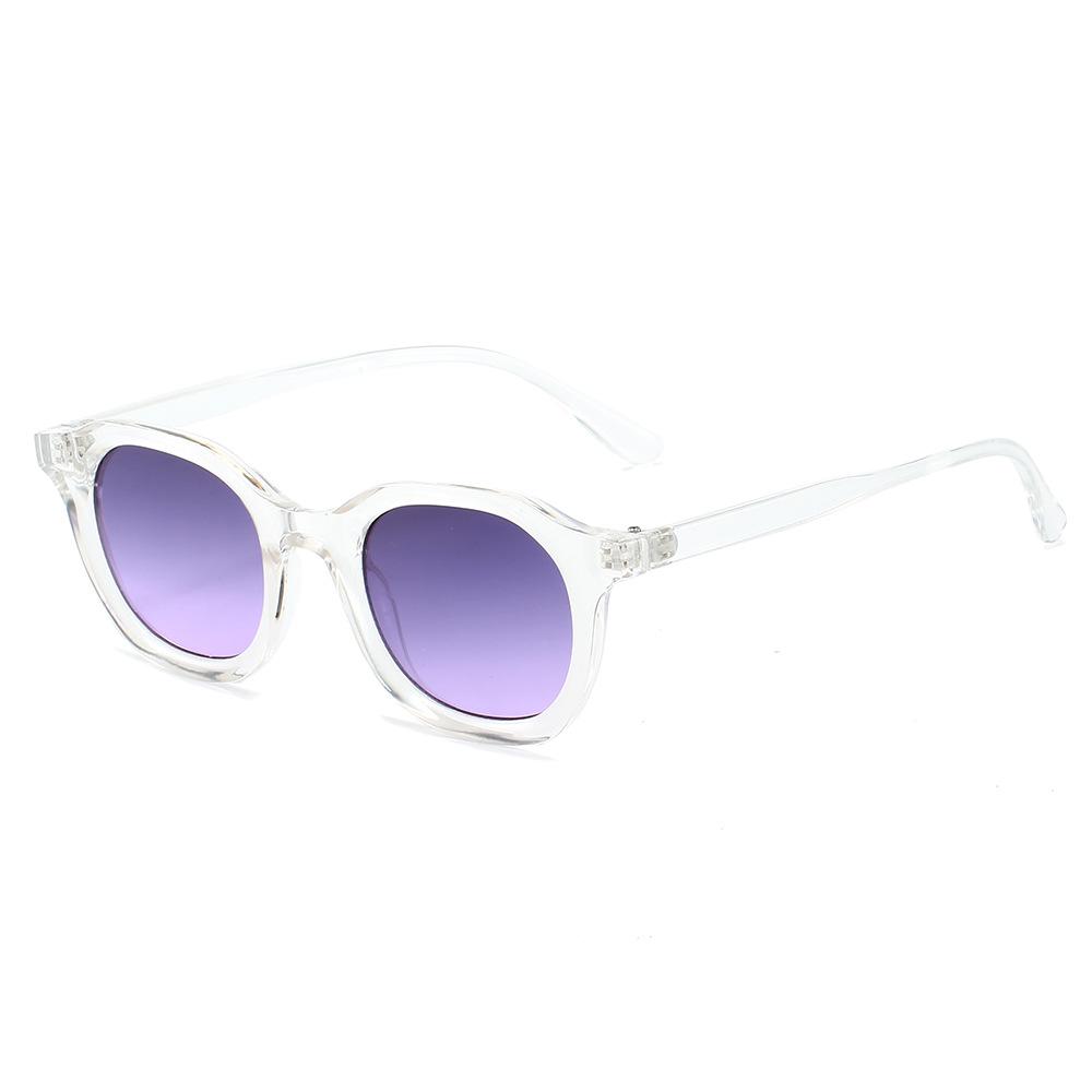 Retro Oval Sunglasses Stylish Minimalist Round Shades for Women Men Fashion Eyewear