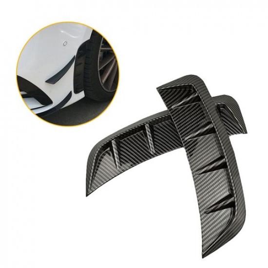Universal Carbon Fiber Side Fender Air Vent Cover Sticker Decor Car Accessories