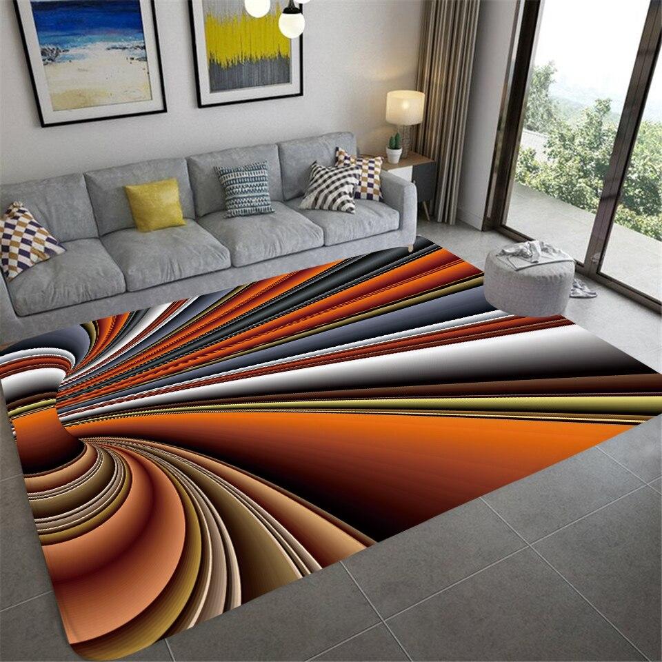 Fashion Marble Pattern Living Room Rug Irregular Room Decoration Striped Abstract Carpet Children Crawling Play Floor Mat Kitchen Rug