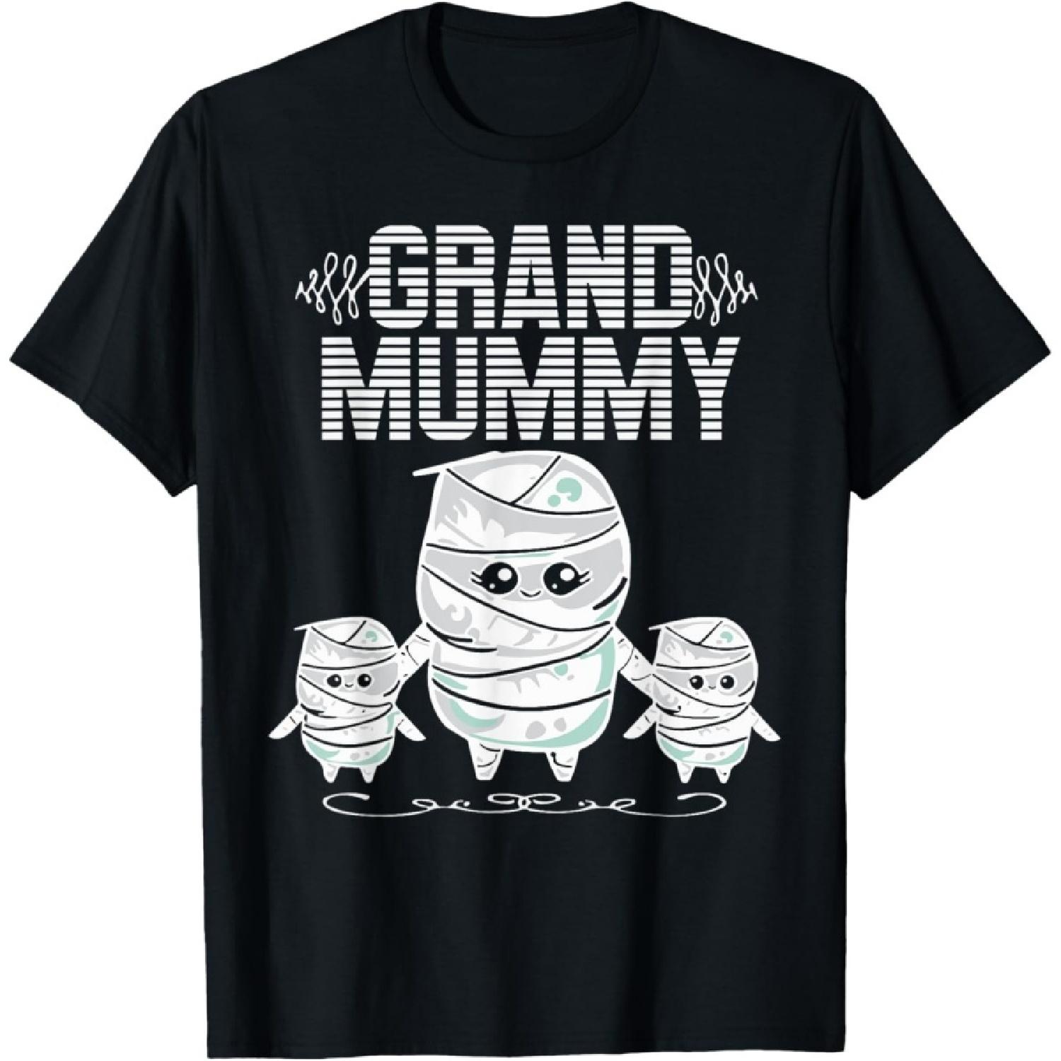 Grand Mummy Grandma Halloween Costume Funny Nana Spooky Cute T-Shirt S