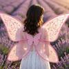 Handmade Craft Fairy Butterfly Wings Organza Cosplay Elf Wings Kids Party Wings  Halloween Party