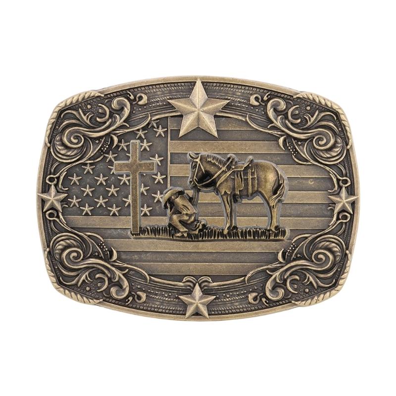 

Horse Belt Buckle Leather Craft Metal Replacement Buckle Gift for Father Leather Craft Streetwear Gift Replacement