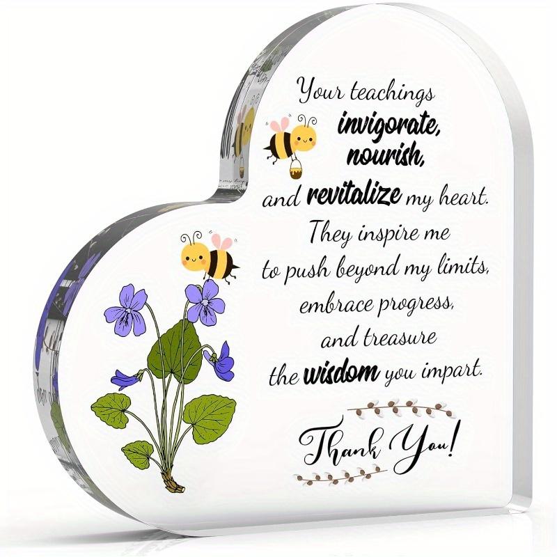 Thank You Heart Plaque - Versatile Appreciation Gift with Photography Utility