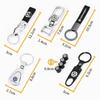 Metal Leather Car Keychain Key Ring Badge Accessories For Volkswagen Golf-5 6 7 MK6 Jetta Lavida Polo Tiguan Passat B5 B6 B7