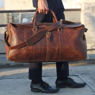 Bolso de viaje de cuero de grano completo/bolso de fin de semana de cuero genuino con monograma/bolso de cuero/bolso de noche para hombres/regalo personalizado para él/regalo