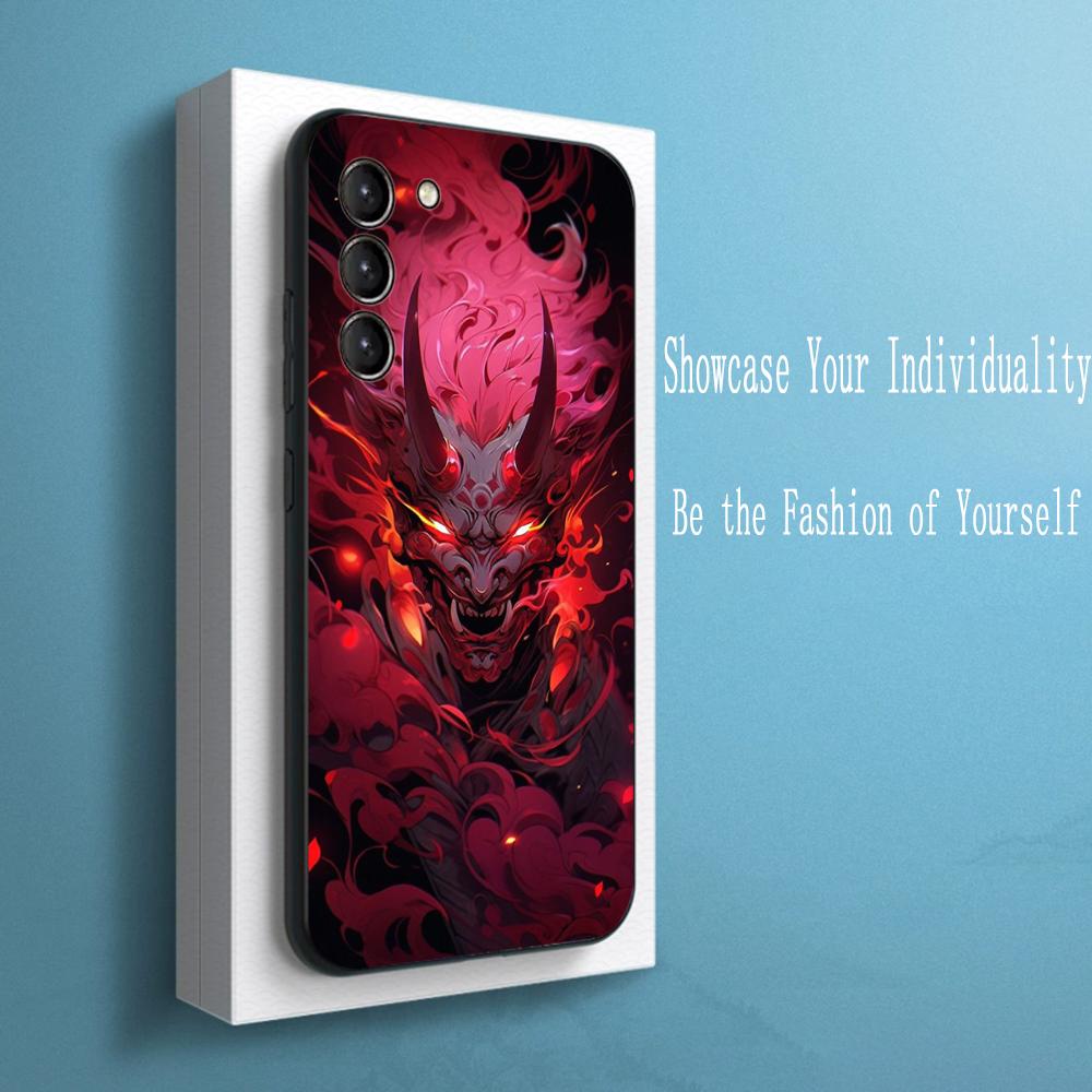 

Demon cool hip-hop pattern design Phone Case For Samsung Galaxy S26 S25 S24 S23 S22 S21 Plus Ultra Note20 Soft Black Galaxy S22+ 5G