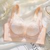 Breathable No Steel Ring Lace Wide Shoulder Strap New Breast Bra Cover Gather Anti-sagging Thin Cup