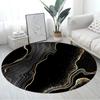 Marble Pattern Round Carpet Large Size Area Rugs for Living Room Bedroom Bathroom Soft Children Crawling Play Mat Home Decor