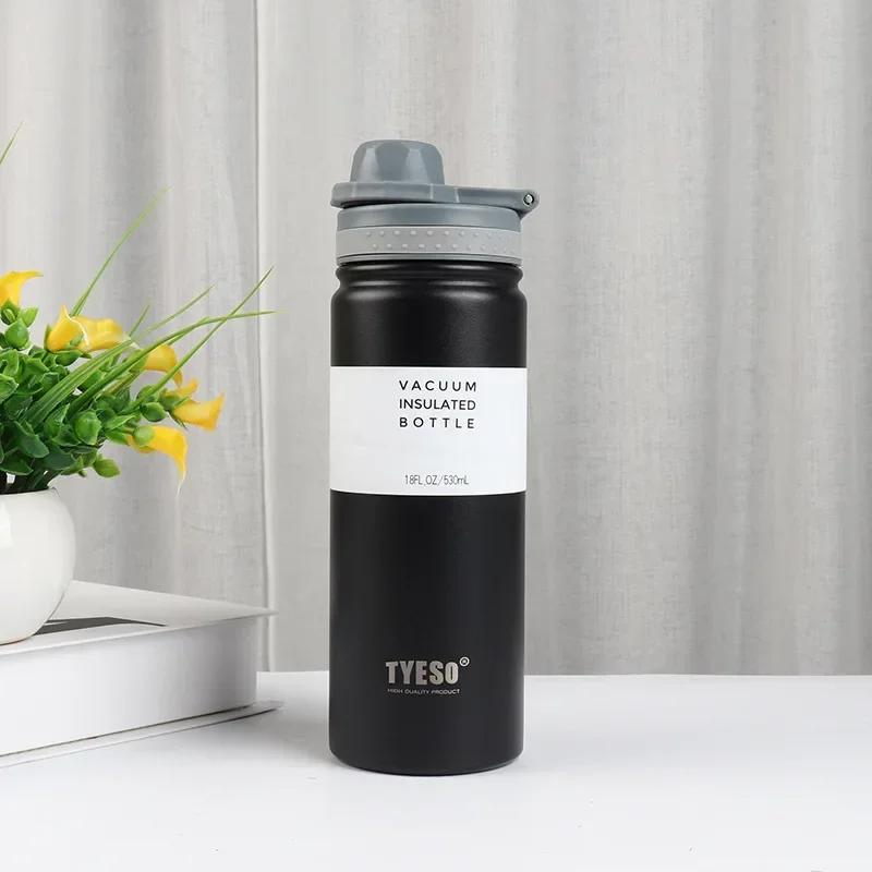 530/750ML Stainless Steel Insulation Thermos Cup Double Layer Vacuum Thermos Water Bottles Large Capacity Outdoor Sport Cups