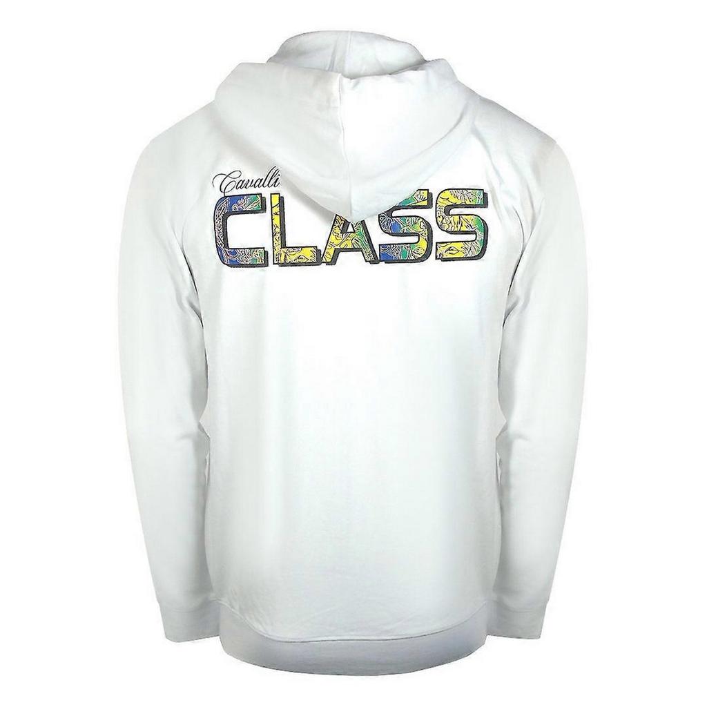 Cavalli Class Mens Floral Full Zip Hoodie