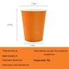 Orange Disposable Party Supplies: Paper Plates, Cups, Napkins, Cutlery, and Tablecloth