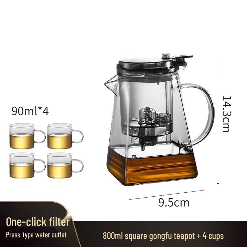 Shangqi 1000ML Glass Teapot Set