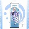 Impact Genshin Scroll Hanging Painting Anime Character Bedroom Decoration Painting Comic Exhibition Two-Dimensional Poster