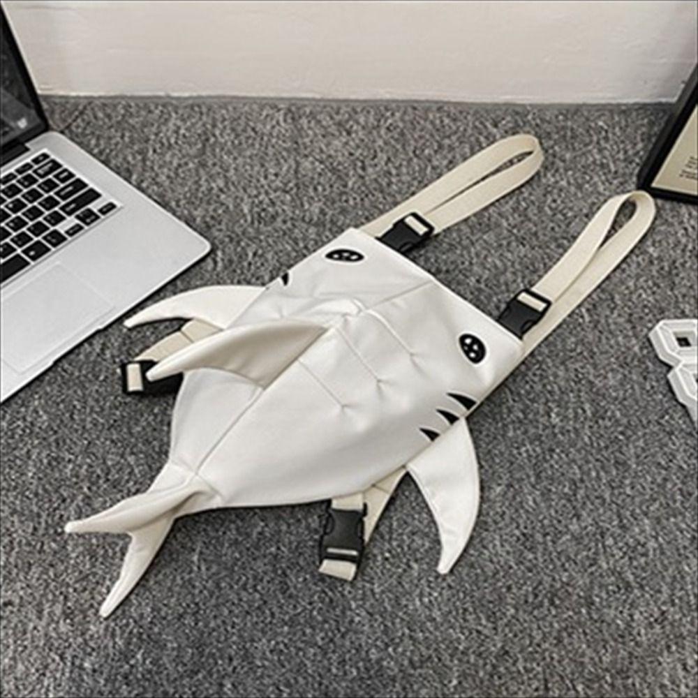 

Рюкзак Shark великої місткості Водонепроникна дорожня сумка-саквояж Багатофункціональна сумка через плече Унісекс S білий