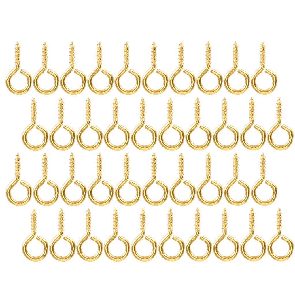200Pcs Pearl Screw Eye Peg Pin Pendant Connector Screw Spike DIY Making Jewelry Accessorygolden