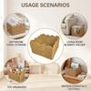 Wicker Storage Basket Paper Rope Material Large Capacity Home Organization