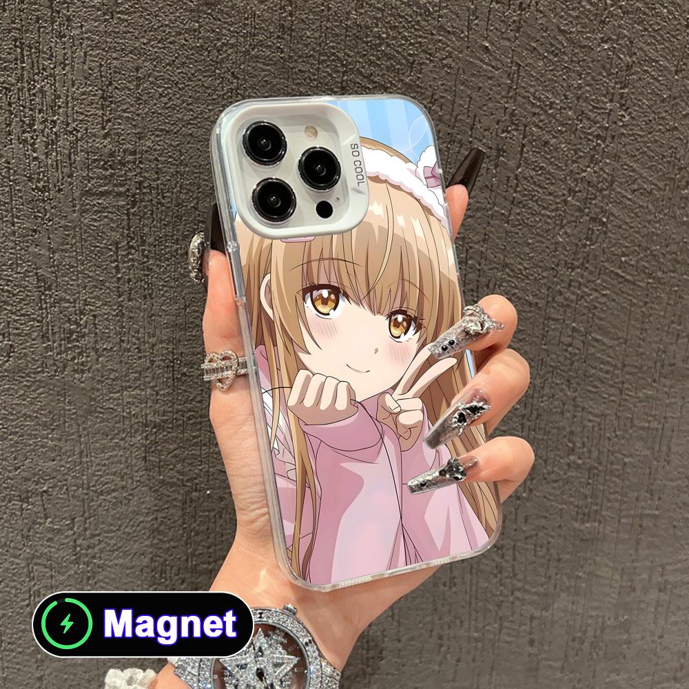 Angel Mahiru Shina Phone Case for iPhone 17 16 15 14 13 12 11 X XR XS Air Pro Max Plus Colorful Silver MagSafe Cover