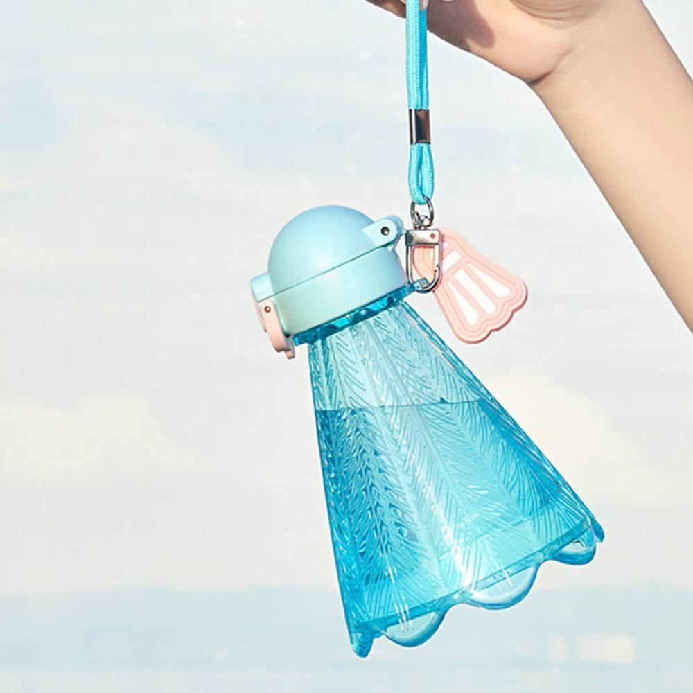 300ml Transparent Plastic Cup Badminton-Shaped Design Sports  Kettle Badminton Water Bottle  Sports