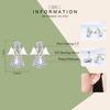 BAMOER Hot Sale Genuine 925 Sterling Silver Guardian Angel Exquisite Stud Earrings for Women Fashion