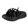Internet Celebrity Xiaoxiangfeng Thick-soled Slippers Women 2025 New Summer Outer Wear Sequins Soft Bottom Cool Slippers Women's Beach Word