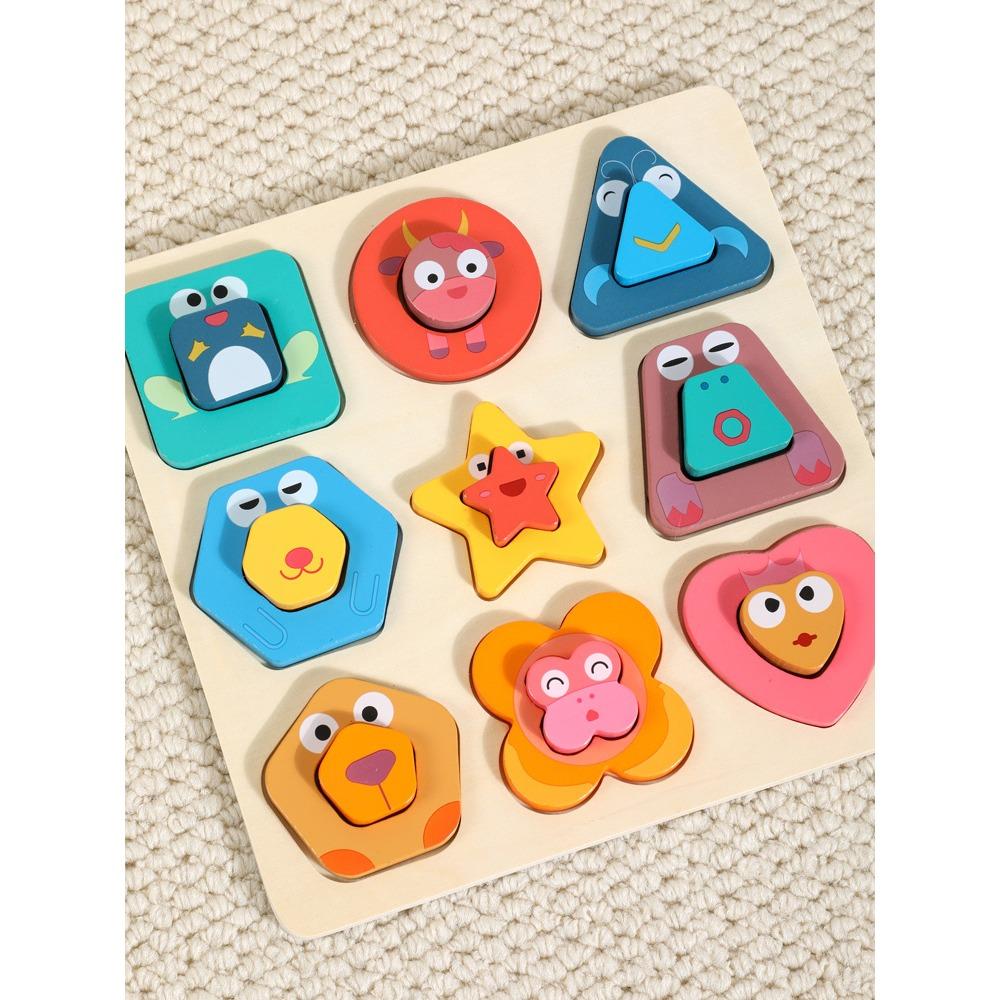 

Children s Infant Puzzle Wooden Play Animal Matching 3 + Baby Toys