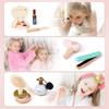 Wooden Teether Makeup Wooden Pretend Play Makeup Toy Beauty 12 Ages 3 and Easy Pretend Birthday Gift Set, Cosmetics, Kids' Set, Salon, Pieces, Up,