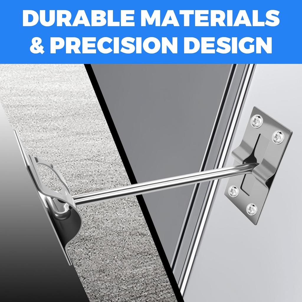 Wohnmobiltürhalter 304 Edelstahl Verdickt 6" T-Stil Türhalterfang für Anhängertürhalter, Wohnmobil, Reiseanhänger, Fracht, LKW & Lieferwagen Tür