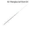 55Cm Glass Fiber Raft Tip Repair Refit Replace Night Fishing Spinning Flexible Rod Tip Winter Fishing Tackle Pole Accessories