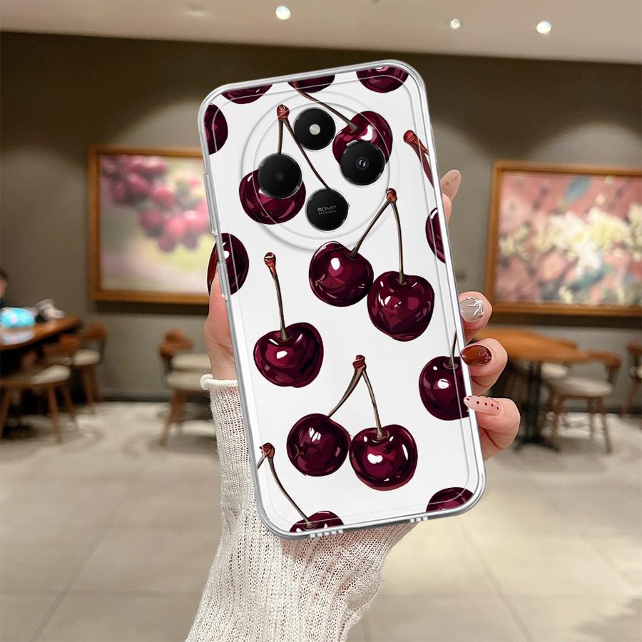 Fruit Cherry Soft Phone Cover Case for Xiaomi Poco X3 NFC X3 Pro