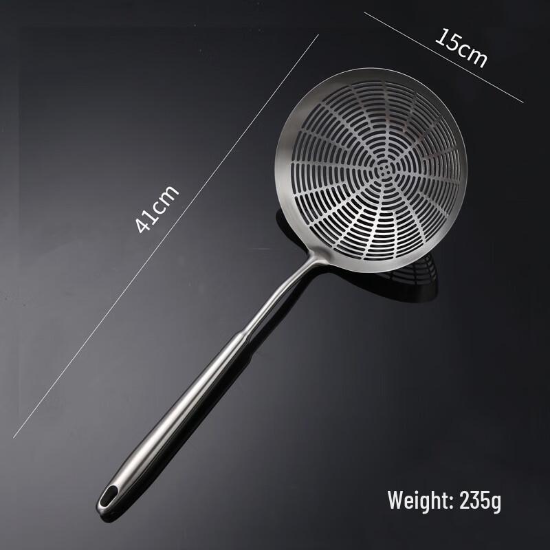 

ZISIZ 304 Stainless Steel Gourd Handle Kitchen Colander Spoon