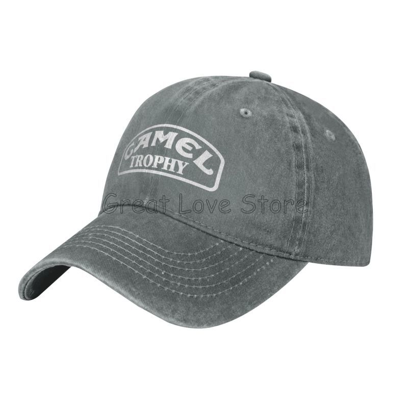 Camel Trophy Accessories Unisex Baseball Cap Distressed Washed Cotton Hat Vintage Outdoor All Seasons Travel Adjustable Headwear