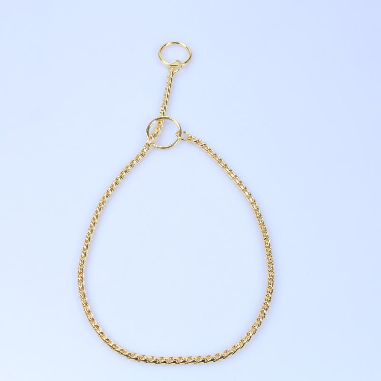 Non-Choking, Bite-Proof, Pull-Resistant Stainless Steel Dog Chain - Thickened, Sturdy, and Wear-Resistant.