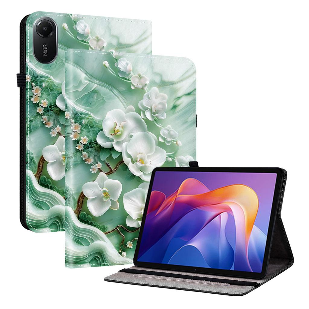 For Xiaomi Redmi Pad 2 Leather Case Pattern Printed Stand Tablet Cover with Card Slots