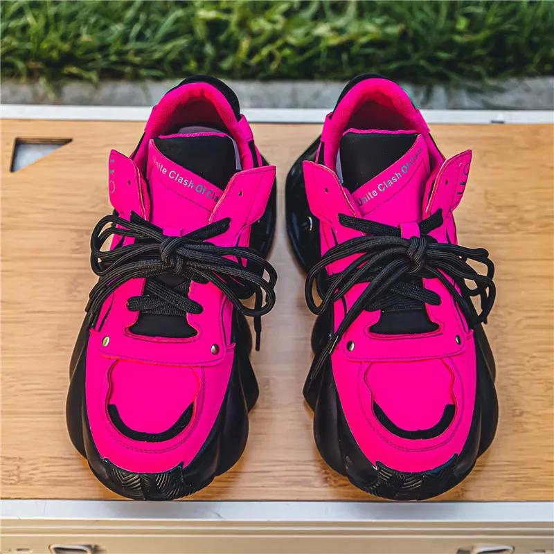 2025 New Men's Casual Sneakers Thick Soled Tall Outdoor Youth Breathable Soft Soled Sports Running Shoes Zapatillas Deportivas