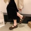 Retro Shallow Single Shoes Women's Summer and Autumn 2025 New Versatile Soft-soled Flats