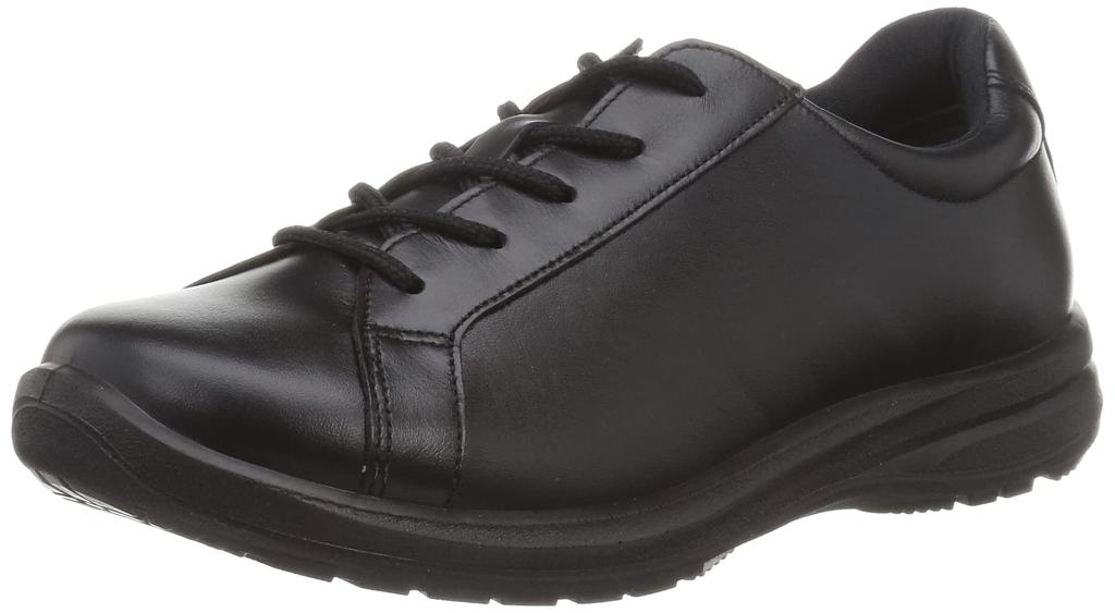 Asahi Medical Walk Women's Walking Shoes WK L001 Black, Size 23.5 Cm, 4E