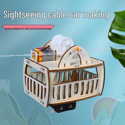 DIY Electric Cable Car Model Kit for Students
