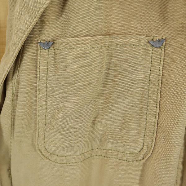 ARMANI JEANS Made in Italy Linen Blend Jacket 40 beige Women Used