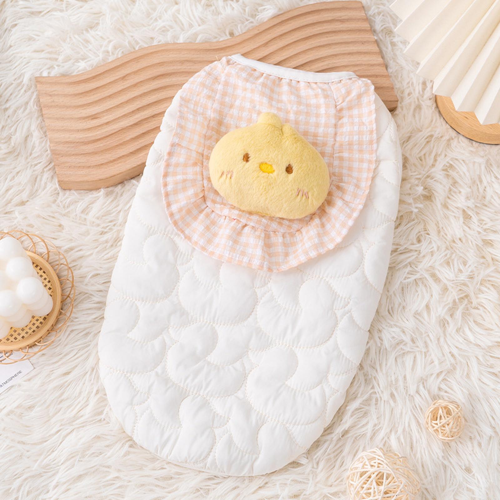 

Зимнее пальто Теплый жилет с кроликом Холодная погода С плюшевым милым кулоном Хлопковый жилет Зимняя утепленная теплая одежда Пряжка-пуговица Щенок Сн XL